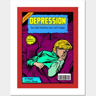 DEPRESSION COMIC Posters and Art